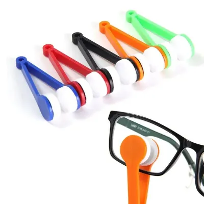 Microfiber Spectacles Sun Glasses Cleaner Brush 